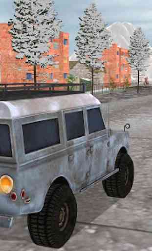 Off-road Jeep Drive-Winter Season Simulator 4