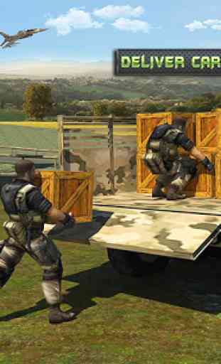 Offroad Army Transporter Truck Driver: Army Games 4