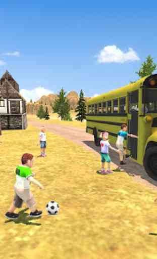 Offroad School Bus Driving: Flying Bus Games 2020 2