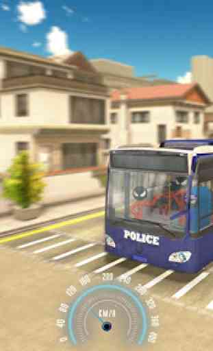 Prison Stickman Transport Police Van 3