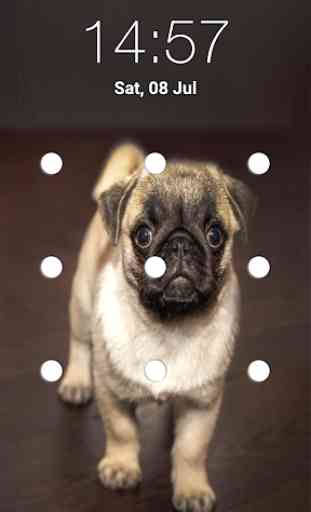 Puppy Dog Pattern Lock Screen 3