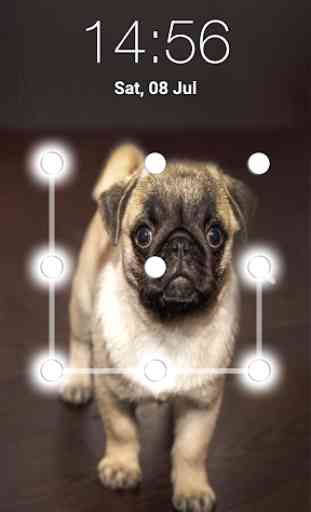 Puppy Dog Pattern Lock Screen 4
