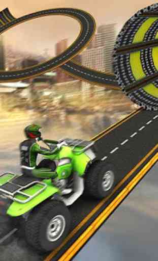 Racing Quad Bike Moto Stunt : ATV Impossible Track 4