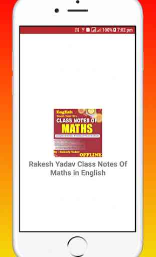 Rakesh Yadav Class Notes of Mathematics in English 1