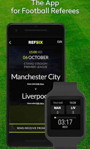 REFSIX - Soccer Referee Watch App 1