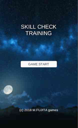 Skill Check Training 1