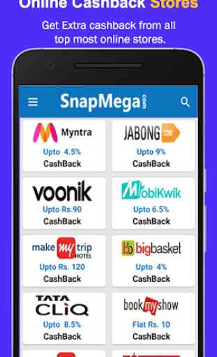 SnapMega - Cashback, Discounts & Coupons 2