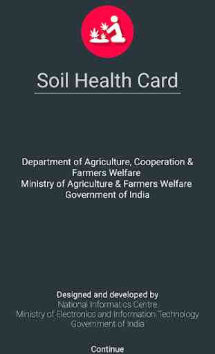 Soil Health Card App, DACF&W 1