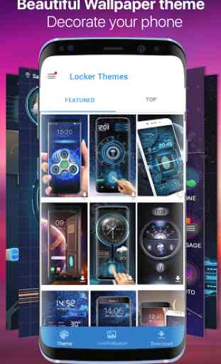 Space fingerprint style lock screen for prank 2