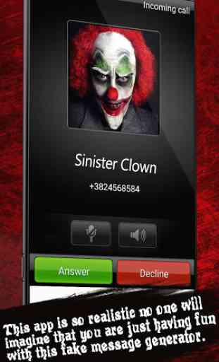 Spooky Clown Fake Call And SMS 4