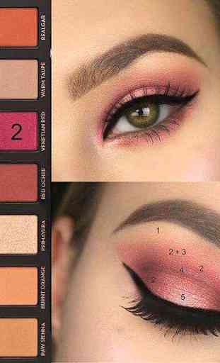 Step by step makeup (lip, eye, face)  1