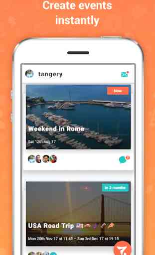 tangery - plan travel with friends 1