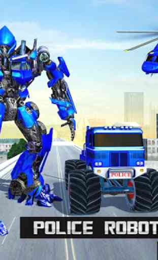 Us Police Monster Truck Robot 1