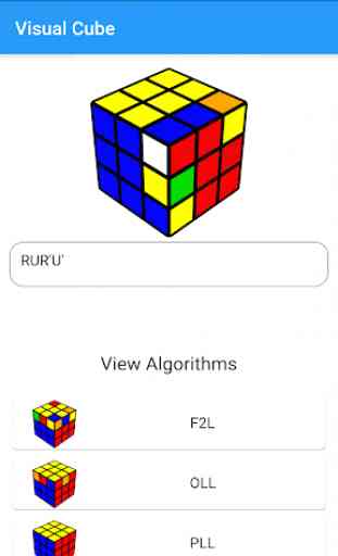 Visual Cube - Algorithms and 3D Cube Viewer 2