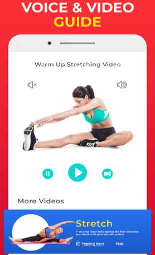 Warm up Stretching exercises: Flexibility training 4