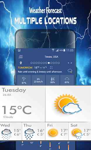 weather clock and widget for android 1