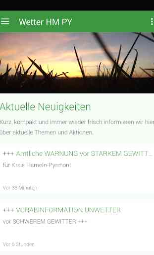 Wetterwarnungen Hameln-Pyrmont 1