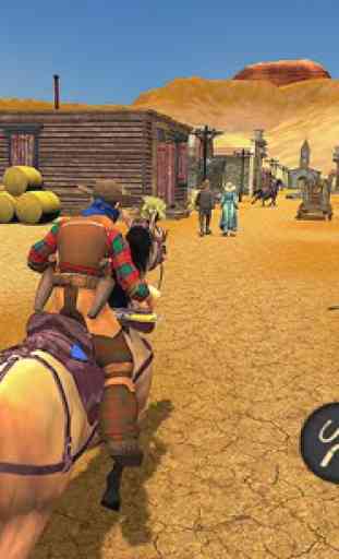Wild West Town Sheriff Mounted Horse Shooting Game 2