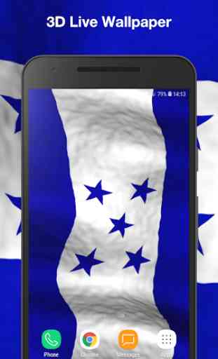 3D Honduras Flag Live Wallpaper 1