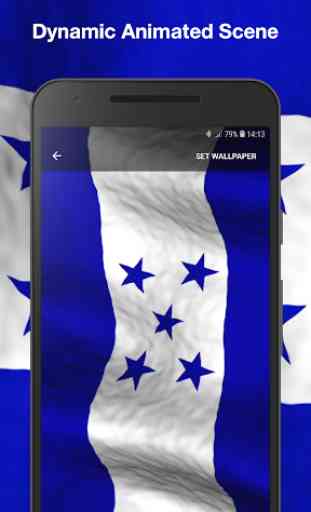 3D Honduras Flag Live Wallpaper 2