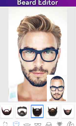 A1 Beard photo editor - men's hairstyle editor 2
