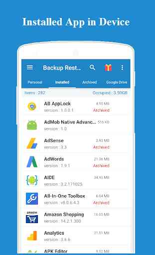 Backup and Restore - App, Contacts, Sms , Calllogs 4