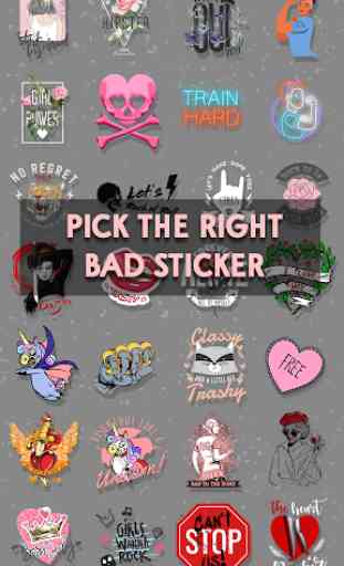 Bad girl stickers 1