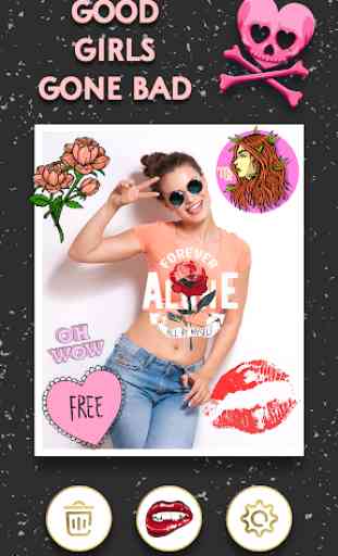 Bad girl stickers 3