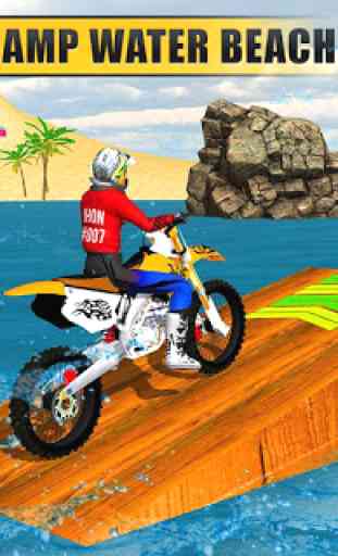 Beach Water Surfer Dirt Bike: Xtreme Racing Games 3