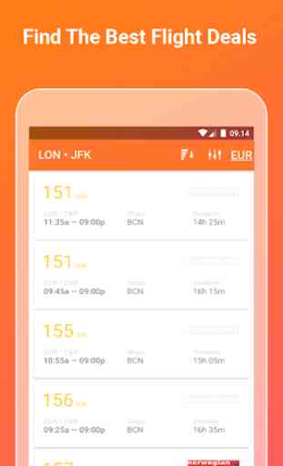 Cheap Flights travel app & Low Cost Flights fares 1