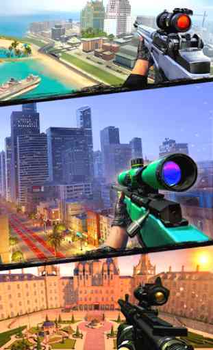 City Sniper Gun Shooter : Elite 3D Shooting Games 2