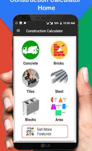Construction Calculator (Concrete, Steel, Bricks) 1