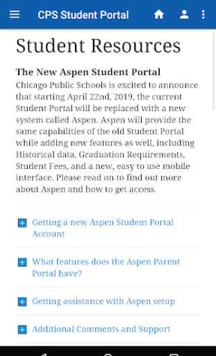 CPS Student Portal 1