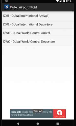 Dubai Airport DXB DWC Flight Info 1
