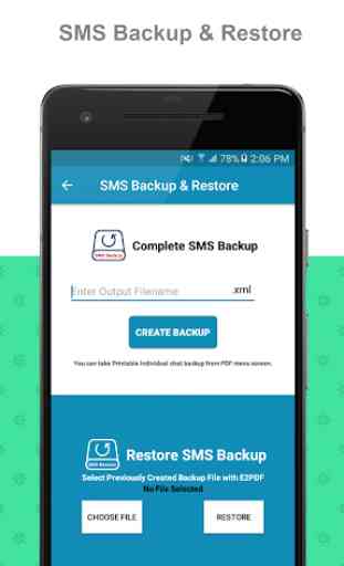 E2PDF - Backup Restore SMS,Call,Contact,TrueCaller 2