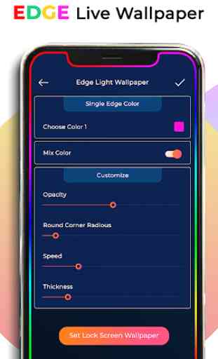 Edge Lighting Live Wallpaper - Border Edge Light 2