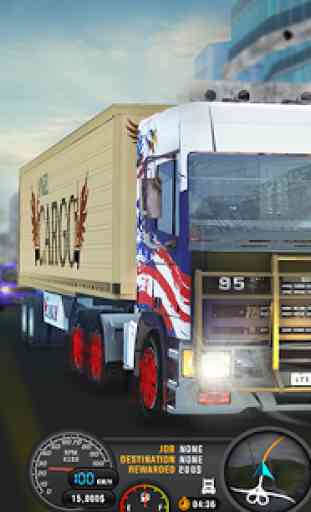 Euro Truck 3D Simulator 2019 Cargo Truck Transport 3