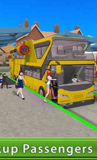 Flying Bus Driving simulator 2019: Free Bus Games 2