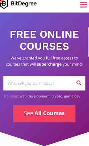 Free Online Courses | BitDegree 3