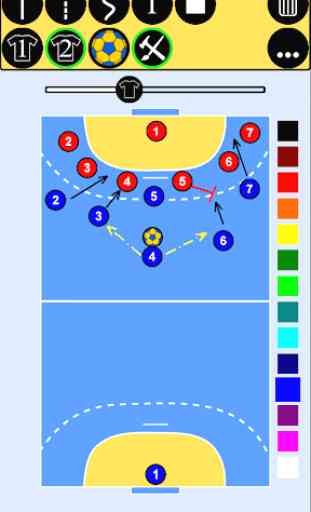 Handball playbook - sports tactic board 3