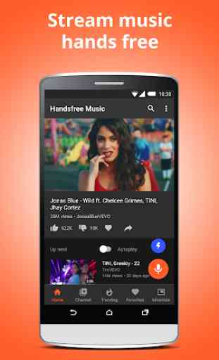 Handsfree Music for YouTube – Free Music Player 2