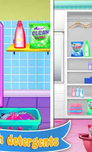 Home Laundry & Dish Washing: Messy Room Cleaning 1