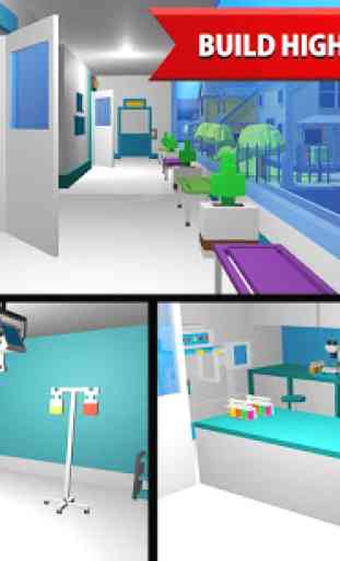 Hospital Craft: Building Doctor Simulator Games 3D 3