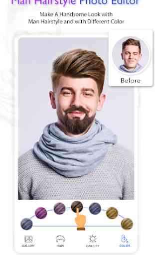 Man Hair Style: Beard Style, Mustache Photo Editor 2