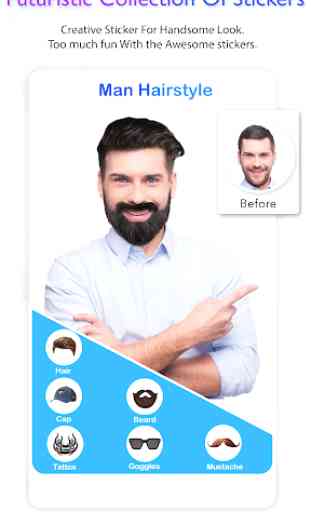 Man Hair Style: Beard Style, Mustache Photo Editor 3