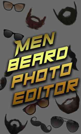 Men beard photo editor salon - mustache hairstyle 1