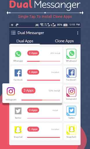 Messenger Parallel Dual App - Dual Space 1