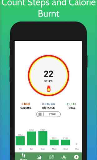 Pedometer, Step counter & Calorie counter 1