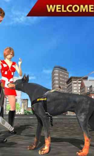 Police dog hero crime city cop k9 dog simulator 3D 3