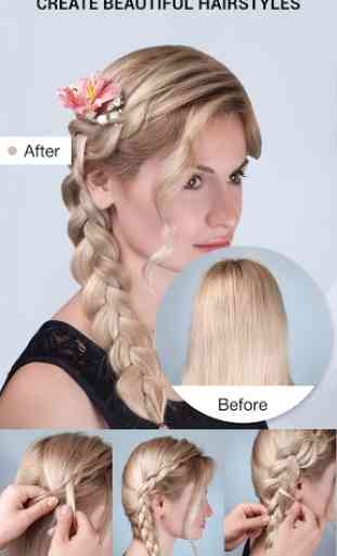 School Hairstyles Step By Step, Braiding Hairstyle 1
